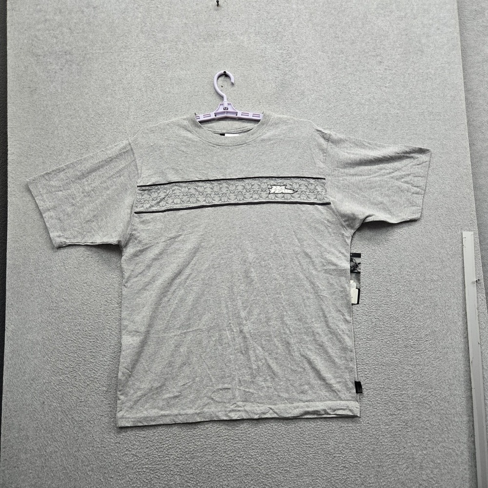VINTAGE No Fear Men Shirt X-LARGE Gray Logo Skater 90s USA NWT Dead Stock